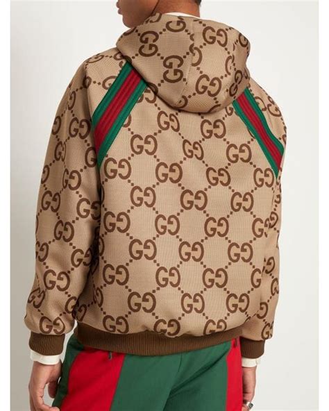 men's gucci zip up hoodie|gucci oversized logo hoodie.